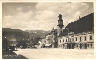 Leoben, Hauptplatz, Max Mayer Photo Verlag / main square, shops