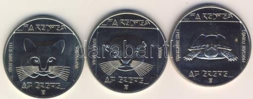 1975. 100Ft 3klf "Természetvédelem: teknős-vadmacska-vidra" T:BU