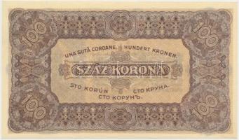 1923. 100K "Magyar Pénzjegynyomda Rt. Budapest" T:I-