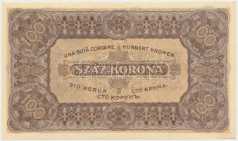 1923. 100K "Magyar Pénzjegynyomda Rt. Budapest" T:I-