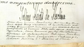 1920 Toma Imre (1884-1946) plébános, tábori lelkész kánonjogi diplomája, eredeti tokjában, pecséttel