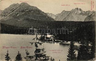 Tátra, Tatra; Csorba tó, kiadja Franz Pietschmann No. 2086 / lake (EB)