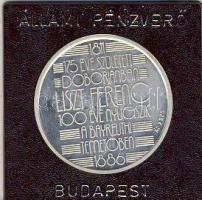 1986. "Liszt Ferenc" emlékérem Ag 12g T:PP R! Dísztokban, tanúsítvánnyal, csak 3000db!