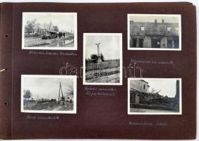 cca 1915 Katonai fotók különböző helyszínekről, feliratozva,  nagyrészt a Kárpátokból,  életképek a ...