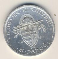 1938. 5P Ag "Szt.István" T:2+
