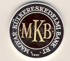 1997. "MKB" "Pénzek" részben aranyozott Ag 31,15g T:PP