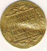 Hollandia 1814. Utrecht Dukat Au 3,48g T:kissé hajlott, egyébként 2