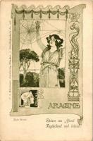 Arachne, F.A. Ackermann Künstlerpostkarte No. 218., s: Koloman Moser (EK)