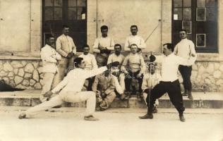 Montpellier(?), fencing, Galdin photo (EK)