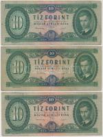 1949. 10Ft (3x) T:III,III-