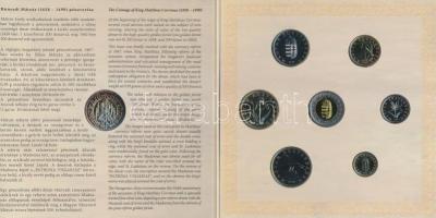 2008. 1Ft-100Ft 7klf db + Mátyás denár Ag fantáziaverete "Reneszánsz emlékév" dísztokos sz...