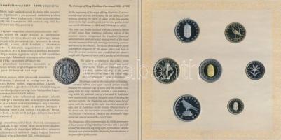 2008. 1Ft-100Ft 7klf db + Mátyás denár Ag fantáziaverete "Reneszánsz emlékév" dísztokos sz...