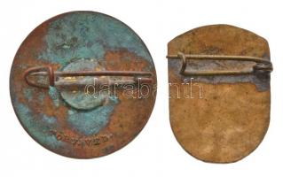 1938. "XXXIV. Nemzetközi Eucharisztikus Kongresszus Budapest" zománcozott fém jelvény hátl...