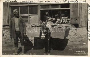 Ankara, Angora; Un four et vendeur de pain / baker and bakery vendor with donkey, Turkish folklore (EK)