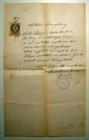 1885 Rosenbaum Gerzson tállyai főrabbi aláírása okiraton