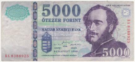 1999. 5000Ft eltérő "818..." ill. "838..." sorozatszámmal T:II- R!