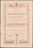 1907 Meghívó A hódmezővásárhelyi besorozott gazdálkodó ifjak búcsú táncvigadalmára. 22,5x16cm.