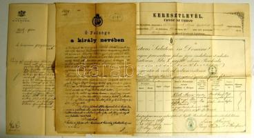 1867-1886 5db zsidókkal kapcsolatos irat