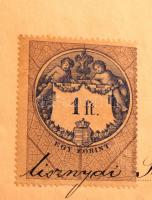 1892 Nyelvvizsga-bizonyítvány aláírásokkal, pecséttel, illetékbélyeggel. Kis szakadással a hajtás me...