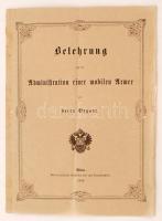 Belehrung für di Administration einer mobilen Armee und deren Organe. / Rendelet egy gyorshadtest felállításáról. Wien, 1859, Hof- und Staatsdruckerei. 23 l. Fűzve, kiadói borítékban.