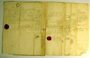 1851-1854 10 db 15kr szignettás irat