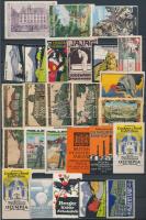 103 db régi levélzáró 3 berakólapon (német, osztrák, olasz, belga, francia)