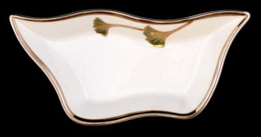 Zsolnay tavasz mintás tálka, kézzel festett, jelzett, (K.K.Halina), 20×9 cm