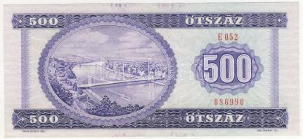 1990. 500Ft hátlapon lila festékfoltok T:I