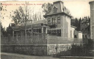 Borszék, Borsec; Soós-féle Szálloda és Kávéház, kiadja Pollatschek Gyula / hotel and coffe shop