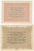 1848-49. "Kossuth bankók" 15kr hátoldal ferdén nyomva! T:I-, 30kr "*"-gal T:I-, ...