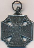 1916. "Károly - Csapatkereszt" cink kitüntetés mellszalag nélkül T:2 Hungary 1916. "Karl Troop Cross" zinc decoration without ribbon C:XF