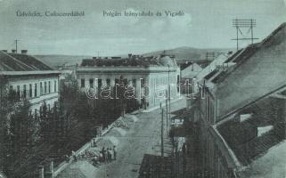 Csíkszereda, Mircurea Ciuc; Polgári leányiskola és Vigadó / girls school, redoute (EK)