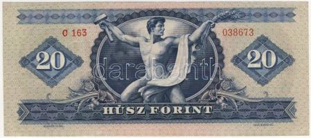 1960. 20Ft hátoldalon erősen felfelé csúszott nyomat! T:II