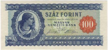 1946. 100Ft hátlapi képeltolódás felfelé T:I