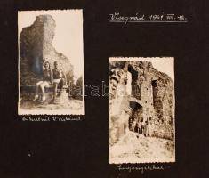 cca 1930-1941 Családi fotóalbum, benne érdekes képekkel lovaglásról, teniszezésről, túrázásról(Budap...