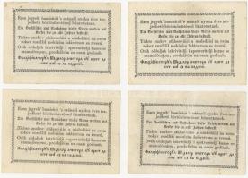 1848. 30kr "Kossuth bankó" előlap durva elmosódott festékelfolyásokkal tarkított nyomat T:...