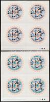 Rotary set in corner blocks of 4 + 4 FDC Rotary sor ívsarki négyestömbökben + 4 FDC