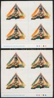 Rotary set in corner blocks of 4 + 4 FDC Rotary sor ívsarki négyestömbökben + 4 FDC