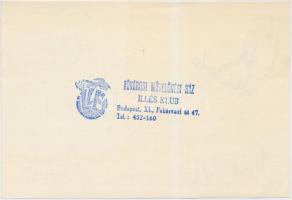 Az Illés-együttes tagjainak aláírása papíron, hátoldalon az Illés Klub pecsétjével