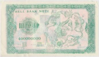 Kína DN Égetési pénz sérült eredeti csomagolásban ~120db 400.000.000 névértékben T:I
China ND Hell ...