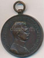 1917. "Károly Bronz Vitézségi Érem" Br kitüntetés mellszalag nélkül. Szign: Kautsch T:2 ph. Hungary 1917. "Bronze Gallantry Medal" Br decoration without ribbon. Sign.: Kautsch C:XF edge error
