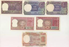 India 12klf bankjegy klf évszámokkal T:I