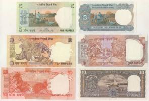 India 12klf bankjegy klf évszámokkal T:I