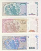 Argentína 1973-76. 5P,10P,50P,100P,500P T:I,I- + 1985-89. 1A,5A,10A,50A,100A T:I