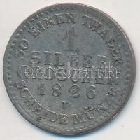 Német Államok/Poroszország 1826D 1Gr Ag "III. Frigyes Vilmos" T:2-,3
German States/Prussi...