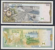 Szíria 1997-98. 50Font-1000Font 5klf bankjegy T:I,I-