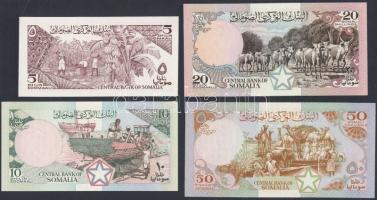 Szomália 1983-1996. 5Sh,10Sh,20Sh,50Sh,100Sh,500Sh,1000Sh T:I