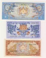 Bhutan 1981. 1N, 1985. 5N, 2006. 1N T:I