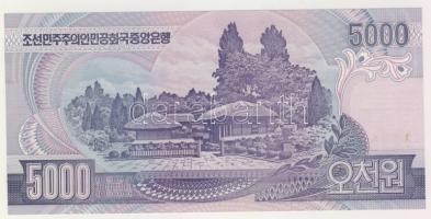 Észak-Korea 2002. 5000W (2x), egyik "Specimen" fny-sal T:I