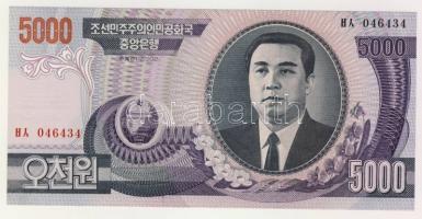 Észak-Korea 2002. 5000W (2x), egyik "Specimen" fny-sal T:I